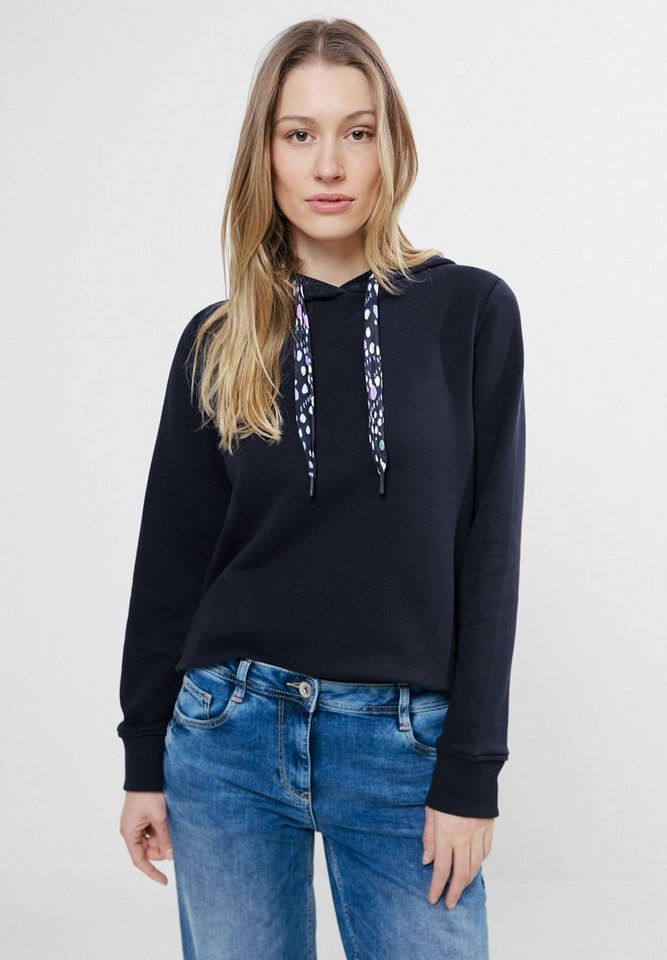 Cecil Hoodie mit Kapuze, Wording auf der Front